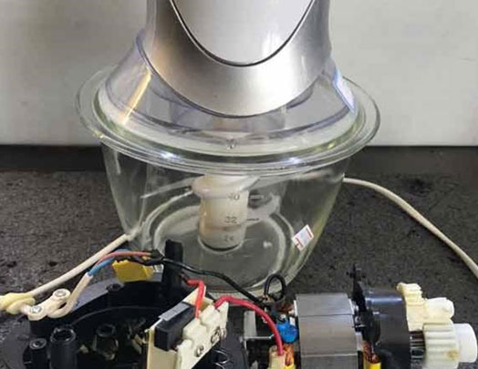 آسیب دیدن یا نیم سوز شدن موتور خردکن برقی