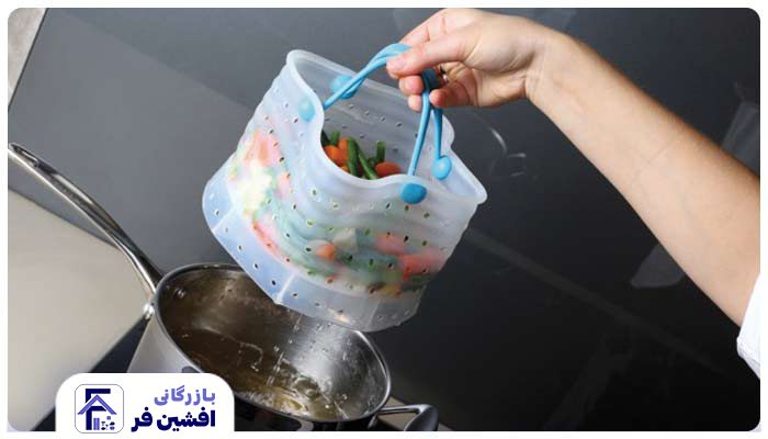 سبد بخار پز سیلیکونی