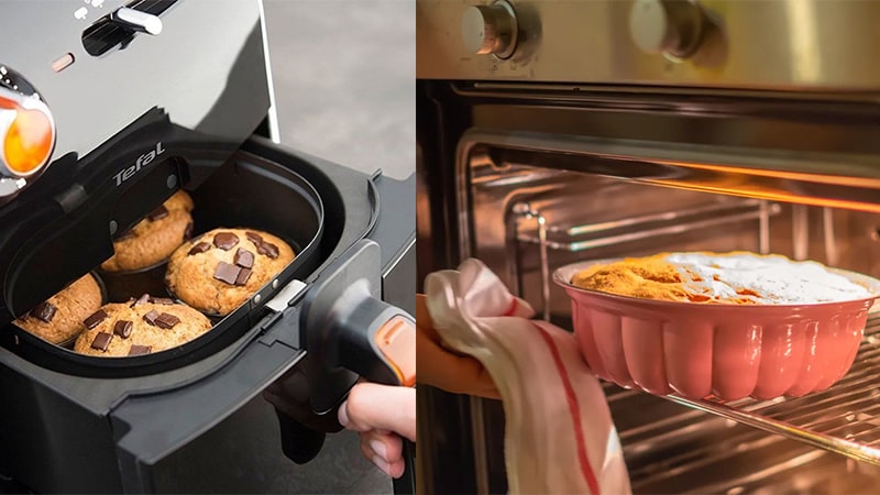 پخت کیک در سرخ کن بدون روغن